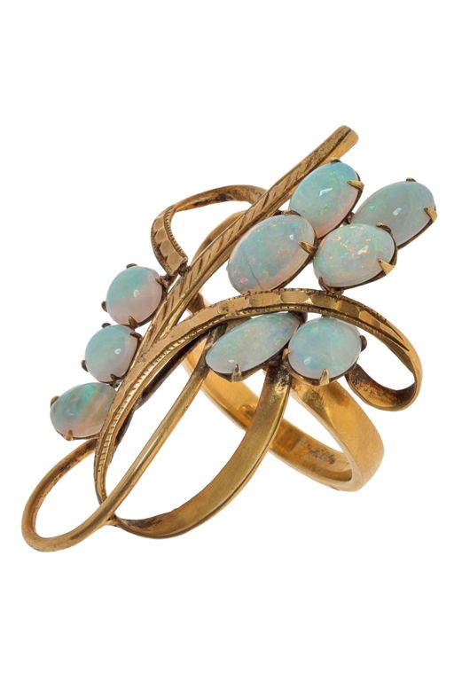 14k Gold Opal Ring