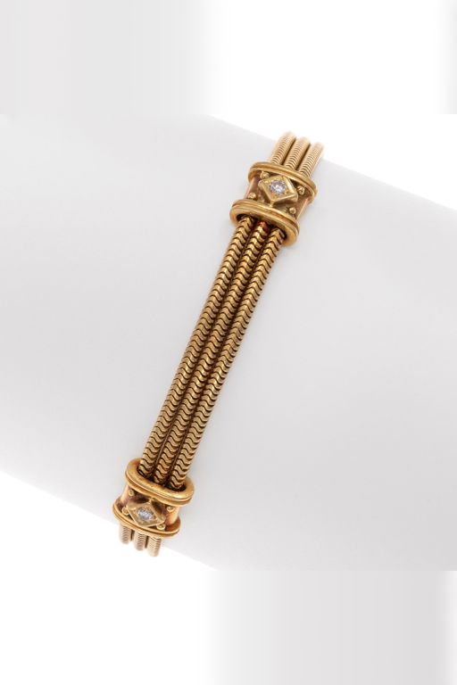 18k Gold Diamond Bracelet