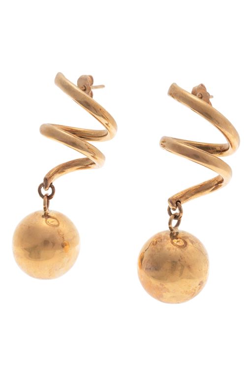 Pair of 14k Gold Earrings