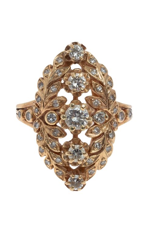 14k Gold Diamond Ring