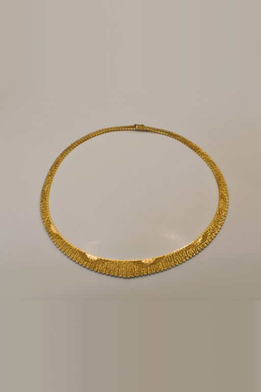 14k Gold Fringe Necklace