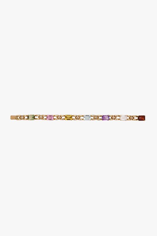 High Karat Gold Multi-Gem Bracelet