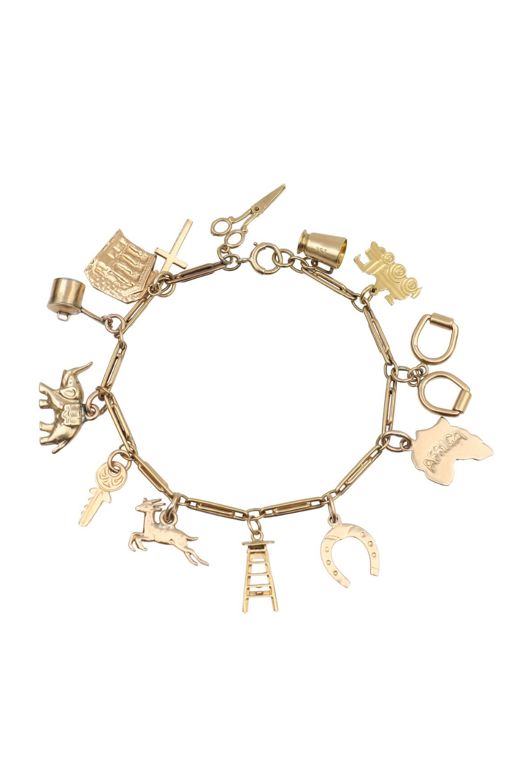 18k Gold and 9k Gold Link Bracelet