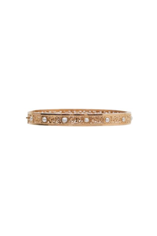 18k Gold Pearl Bracelet