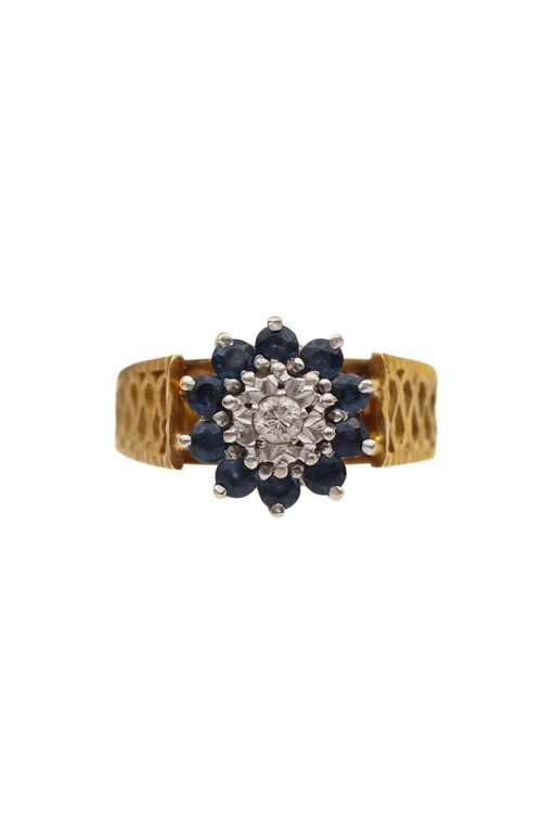 Diamond and Sapphire Ring