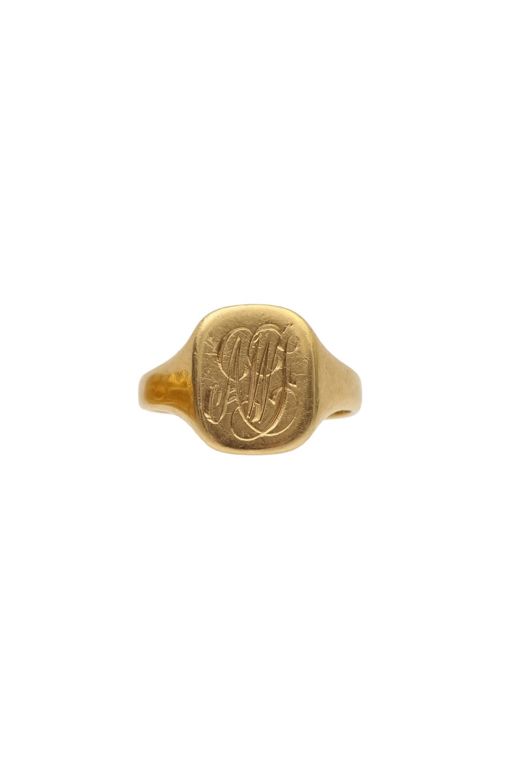 18k Gold Signet Ring