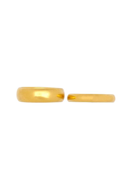 Pair of 22k Gold Band Rings