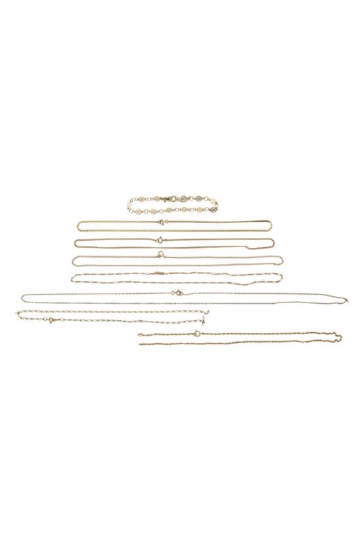 9k Gold Chains and Bracelet