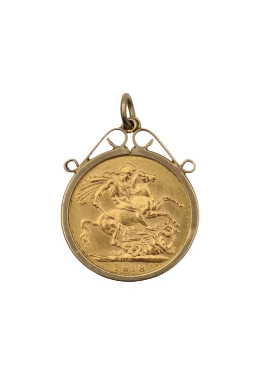 9k Gold Coin Pendant