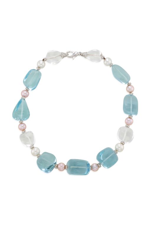 18k Gold Multi-Gem Necklace