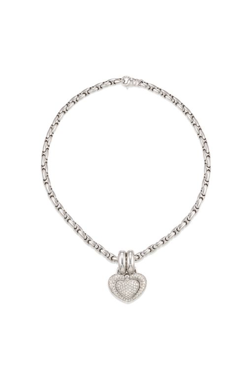 18k Gold Diamond Pendant Necklace
