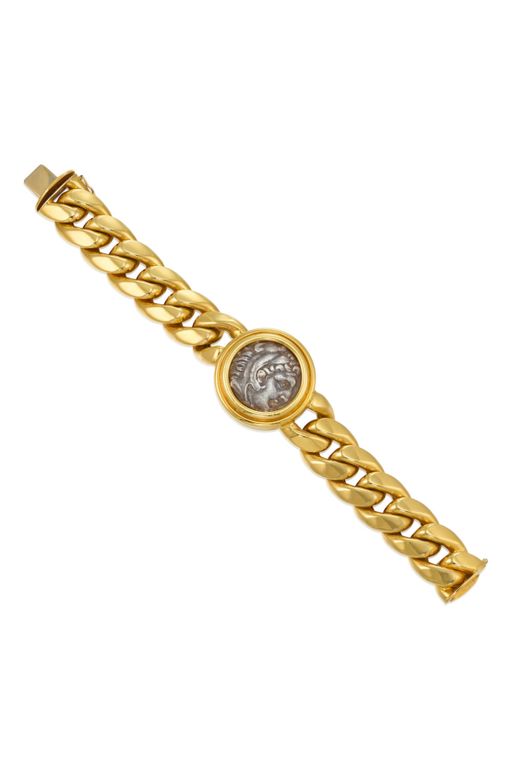 18k Gold and Silver Bracelet