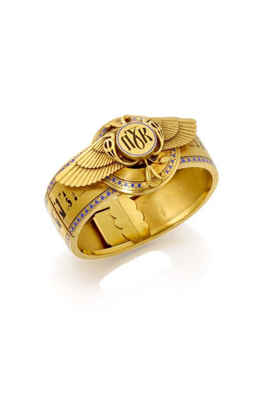 18k Gold Enamel Bracelet
