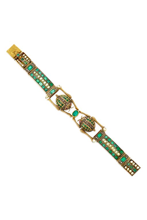 18k Gold Multi-Gem Bracelet