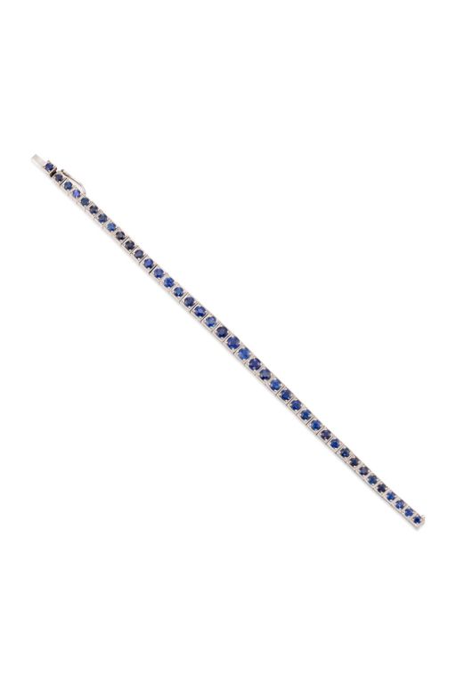 Platinum Sapphire Bracelet