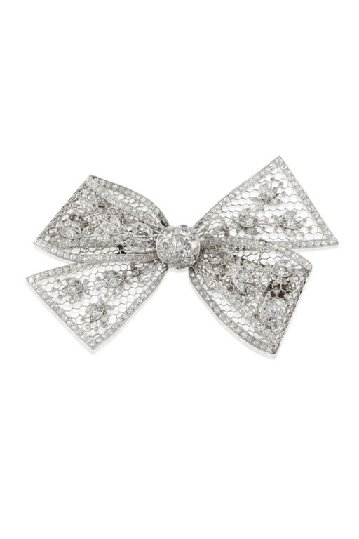 Platinum Diamond Brooch