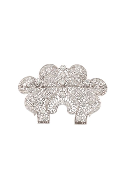 Platinum Diamond Brooch