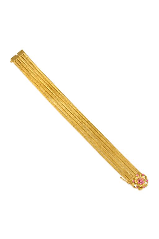 18k Gold Sapphire Bracelet