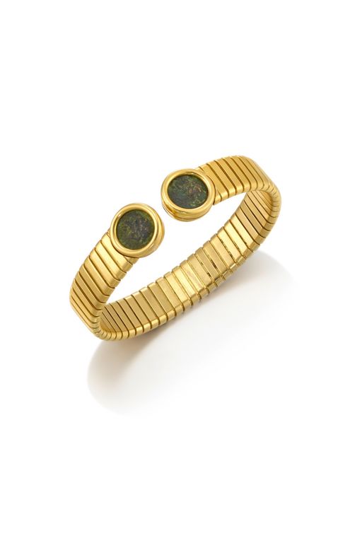 18k Gold Coin Bracelet