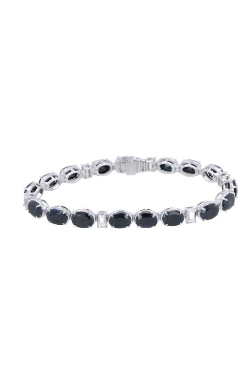 Sterling Silver Sapphire Bracelet