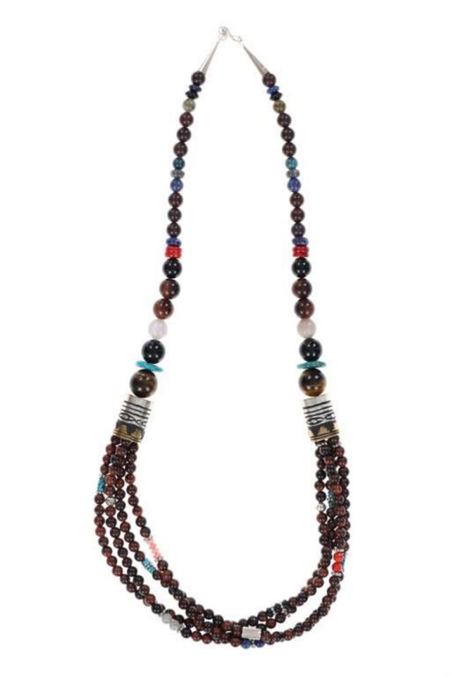 Sterling Silver Multi-Gem Necklace