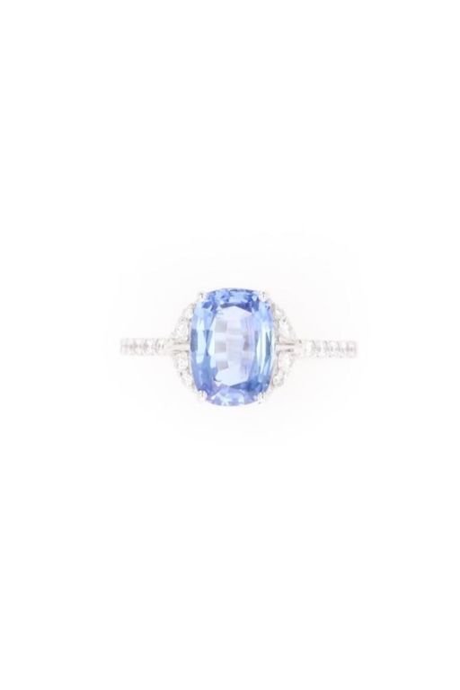 14k Gold Sapphire and Diamond Ring