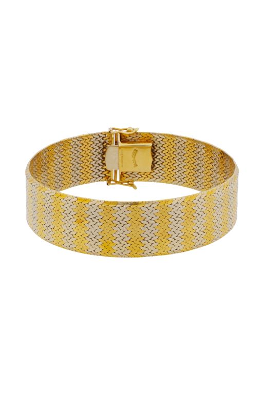 18k Yellow and White Gold Bracelet