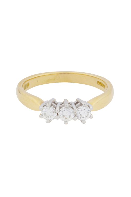 18k Yellow Gold Diamond Ring