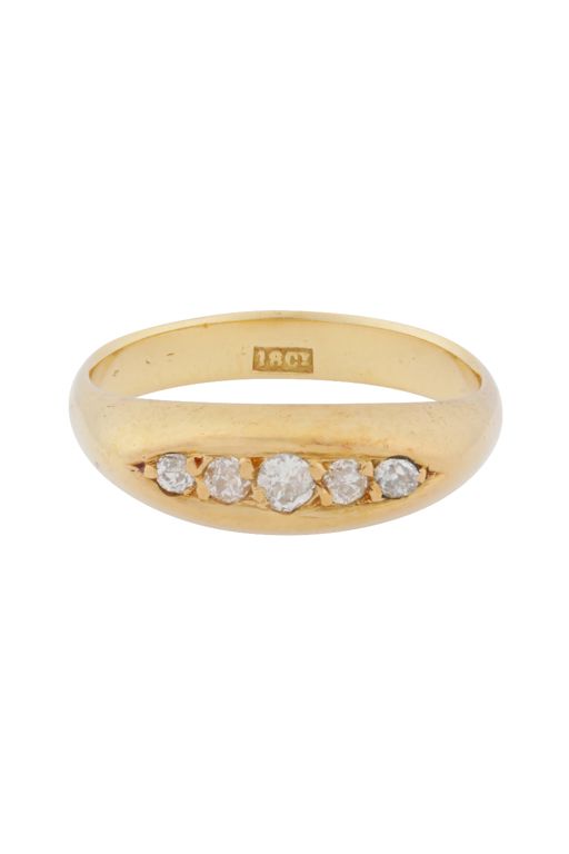 18k Yellow Gold Diamond Ring