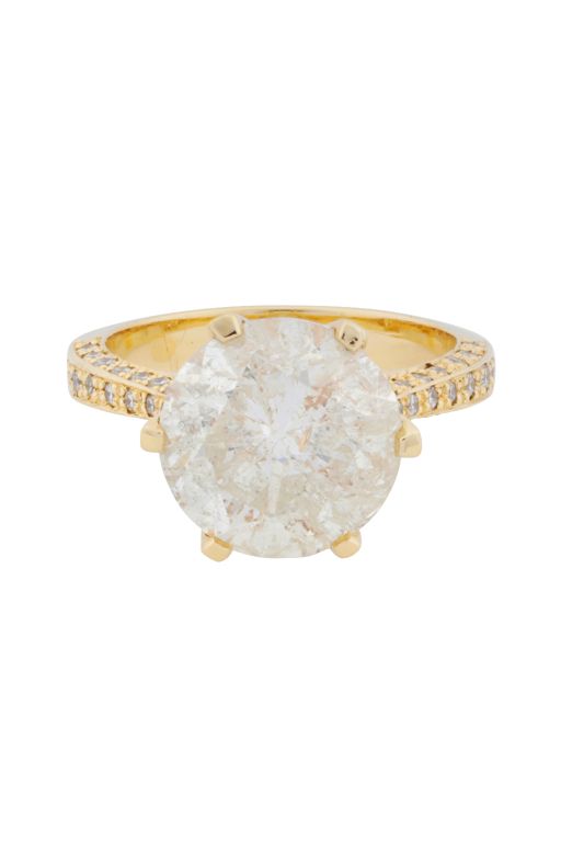 14k Yellow Gold Diamond Ring