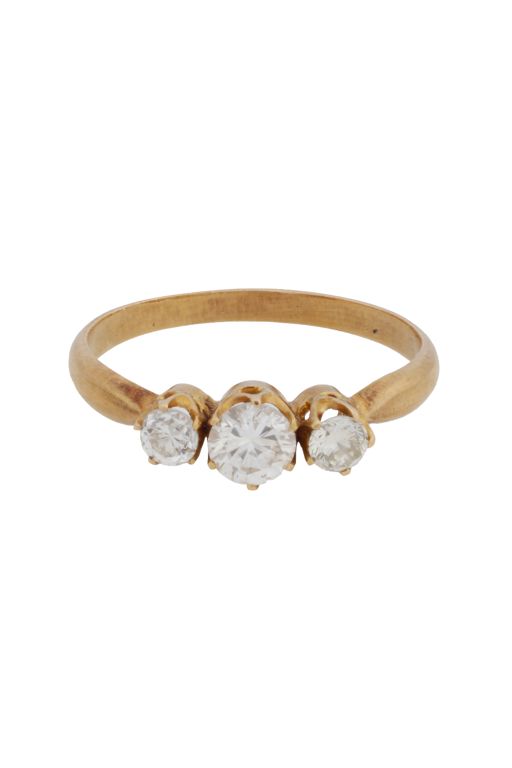 18k Yellow Gold Diamond Ring