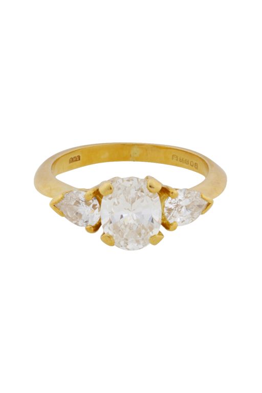 18k Yellow Gold Diamond Ring