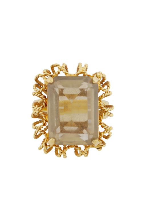 18k Yellow Gold Citrine Ring