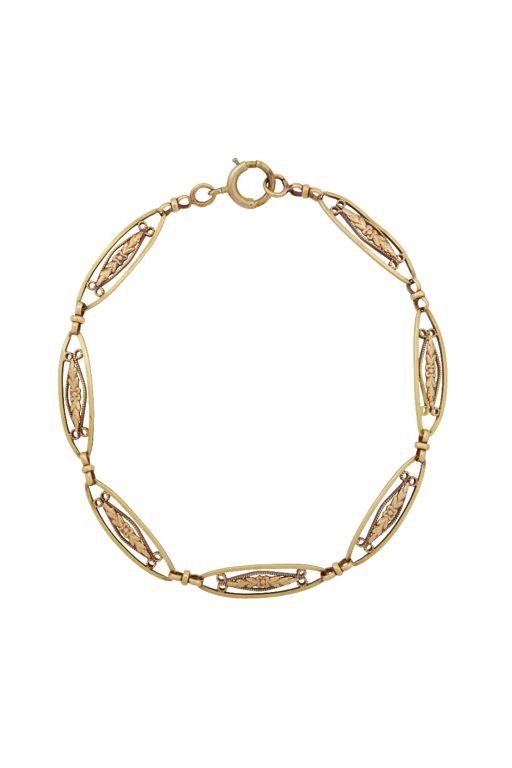 18k Yellow Gold Link Bracelet