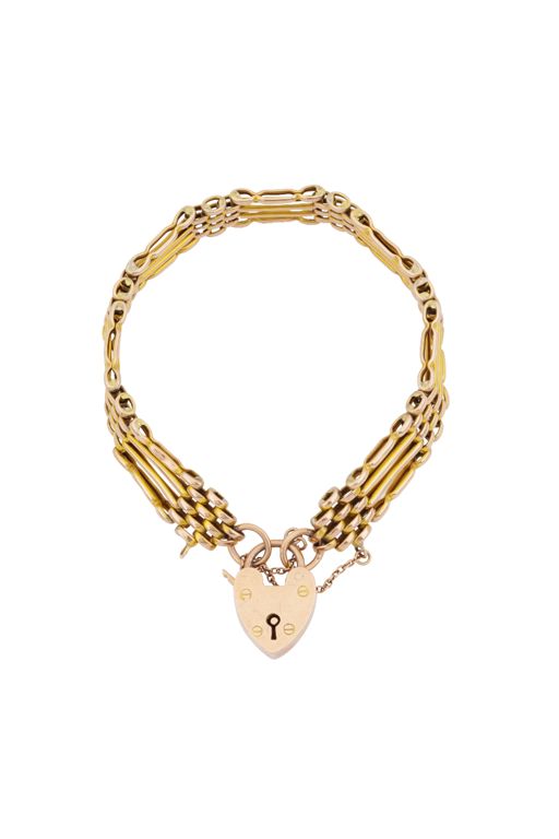 9k Yellow Gold Gate Bracelet