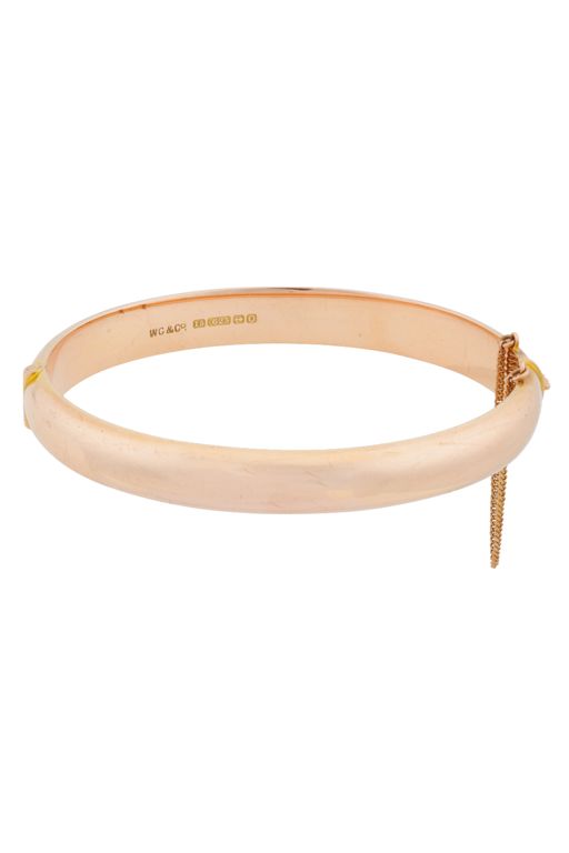 15k Yellow Gold Hinged Bracelet