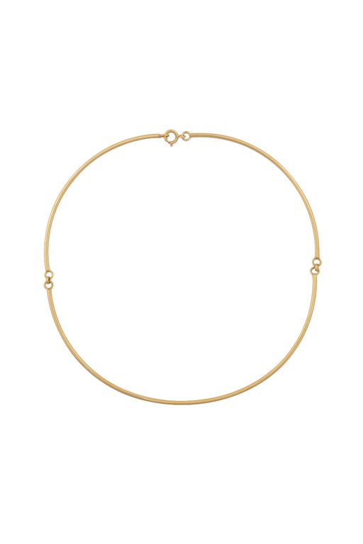 18k Yellow Gold Tubular Necklace
