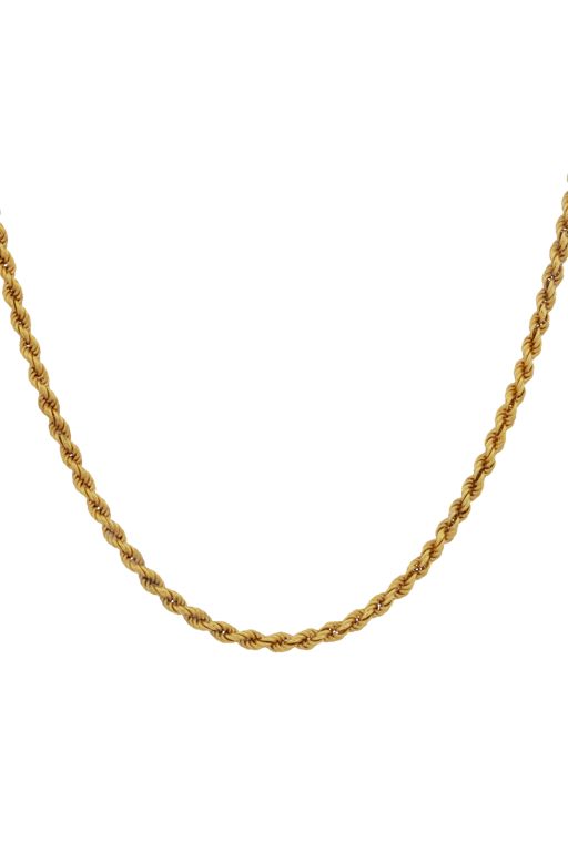 18k Yellow Gold Chain Necklace