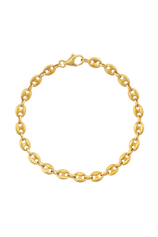 18k Yellow Gold Chain Bracelet