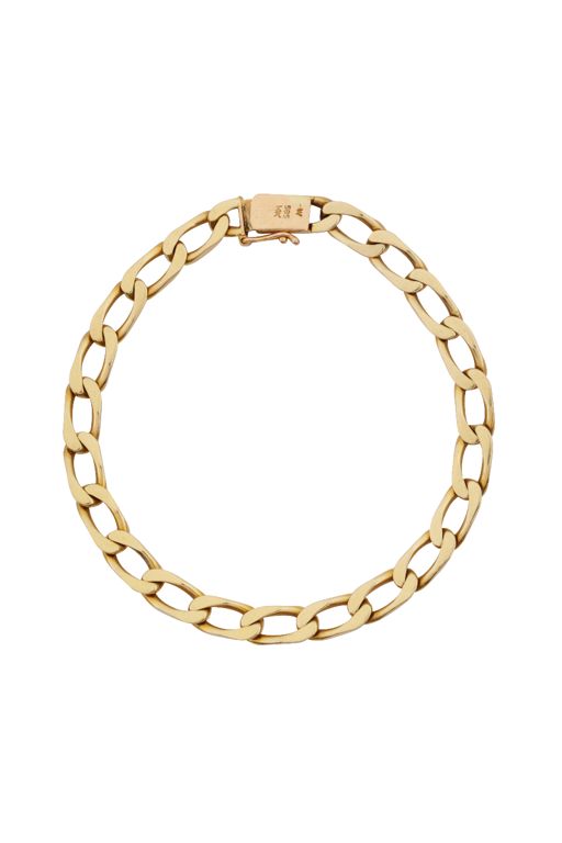 14k Yellow Gold Chain Bracelet