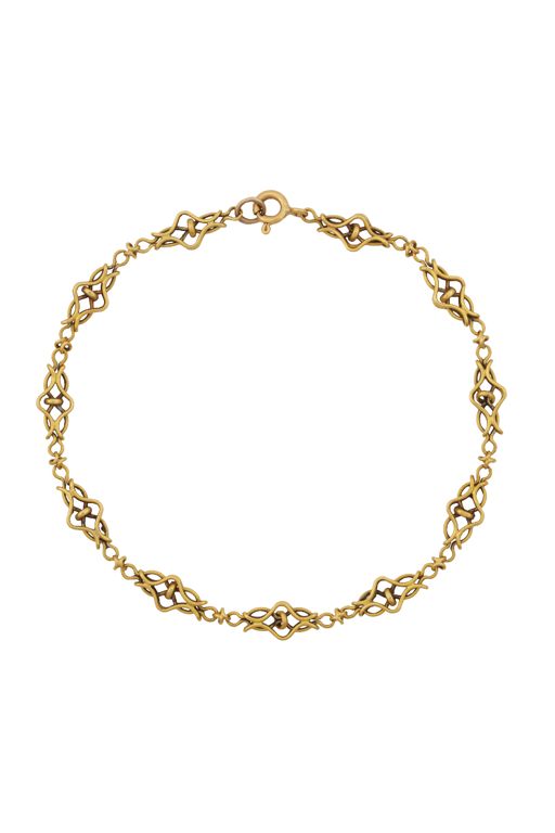 18k Yellow Gold Chain Bracelet