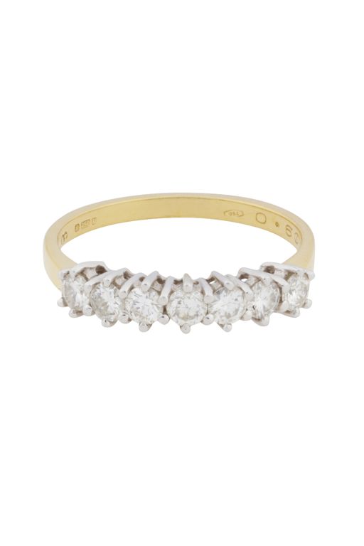 18k Yellow and White Gold Diamond Ring