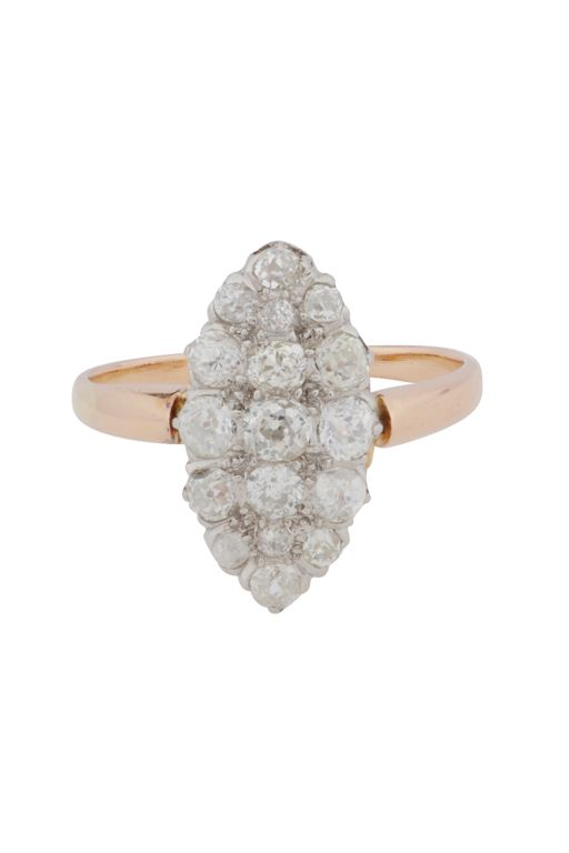 Yellow Metal Diamond Ring