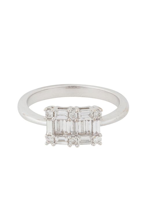 18k White Gold Diamond Dress Ring
