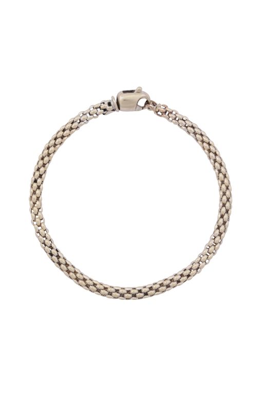 18k White Gold Mesh Bracelet
