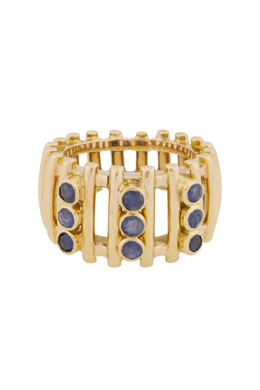 16k Yellow Gold Sapphire Ring