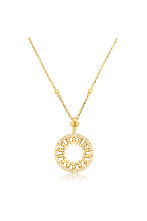 18k Gold Diamond Pendant Necklace