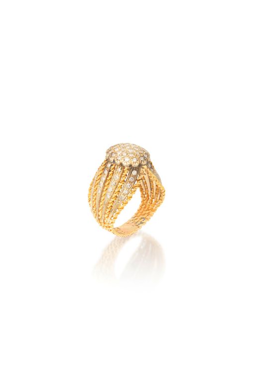 17k Gold Diamond Ring