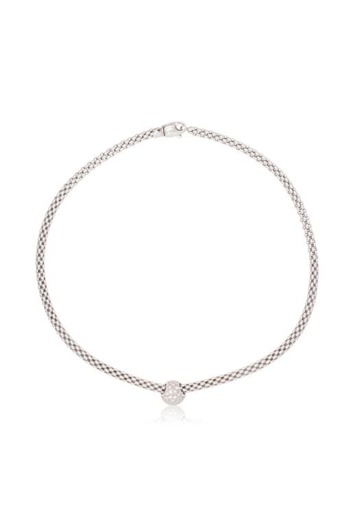 18k Gold Diamond Pendant Necklace
