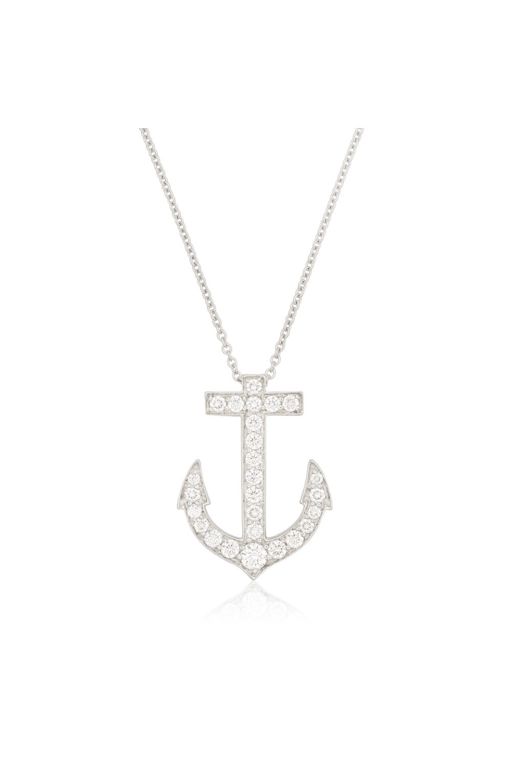 Platinum Diamond Pendant Necklace